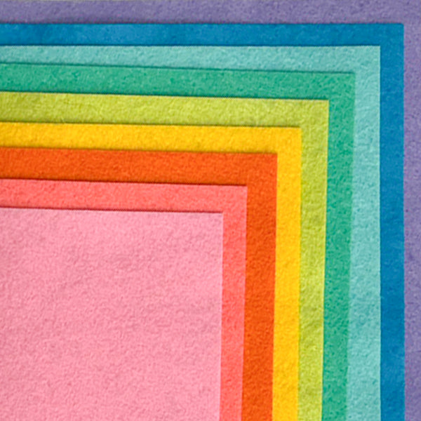 ASSORTIMENT DE FEUTRINE DIY ARC-EN-CIEL