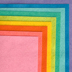 ASSORTIMENT DE FEUTRINE DIY ARC-EN-CIEL