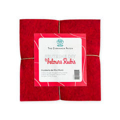 ASSORTIMENT DE FEUTRINE DIY VELOURS RUBIS