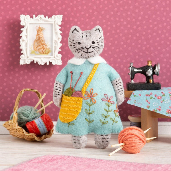 KIT FEUTRINE DIY MADAME CHAT TRICOTE – CORINNE LAPIERRE
