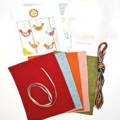 KIT FEUTRINE DIY OISEAUX FOLK – CORINNE LAPIERRE