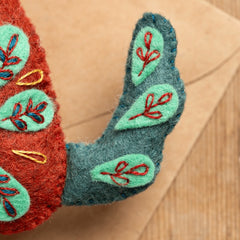 KIT FEUTRINE DIY PETIT CHIEN BRODÉ FOLK – CORINNE LAPIERRE
