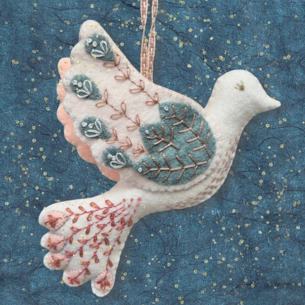 KIT FEUTRINE DIY PETITE COLOMBE BRODÉE FOLK – CORINNE LAPIERRE