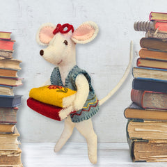 KIT FEUTRINE DIY LA PETITE SOURIS BIBLIOTHÉCAIRE – CORINNE LAPIERRE