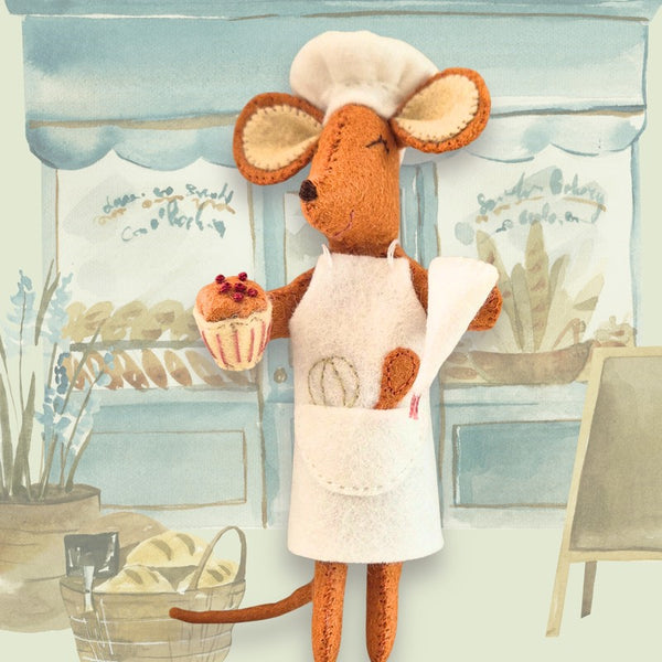 KIT FEUTRINE DIY LA PETITE SOURIS PÂTISSIÈRE – CORINNE LAPIERRE