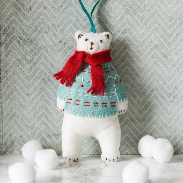 KIT FEUTRINE DIY L'OURS BLANC – CORINNE LAPIERRE