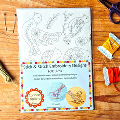 MOTIFS À BRODER STICK & STITCH OISEAUX FOLK – CORINNE LAPIERRE