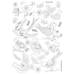 MOTIFS À BRODER STICK & STITCH OISEAUX FOLK – CORINNE LAPIERRE