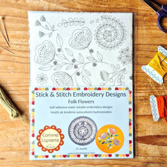 MOTIFS À BRODER STICK & STITCH FLEURS FOLK – CORINNE LAPIERRE