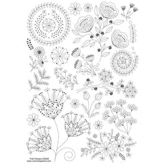 MOTIFS À BRODER STICK & STITCH FLEURS FOLK – CORINNE LAPIERRE